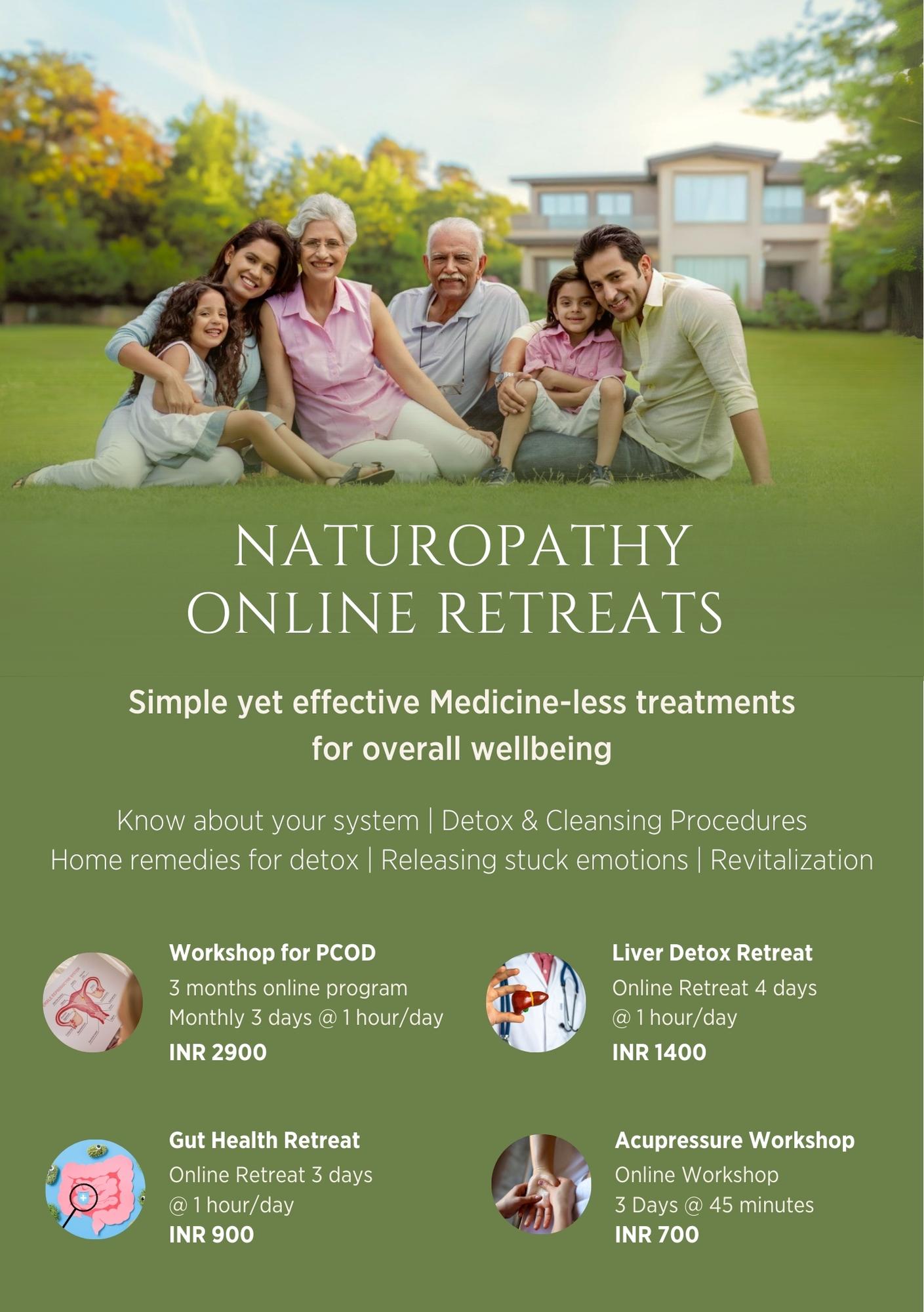 Naturopathy Package; online retreat